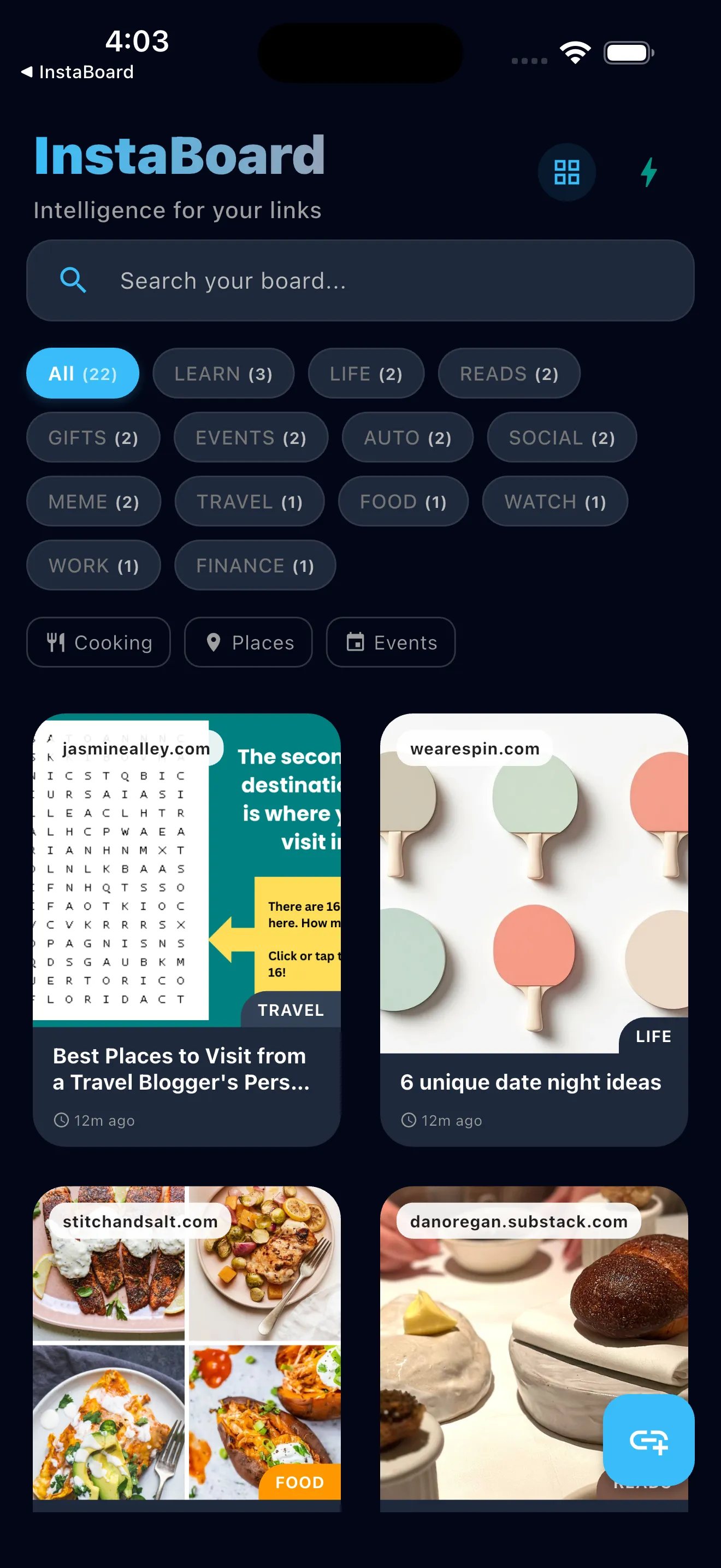 Instaboard Link Saver screenshot 1
