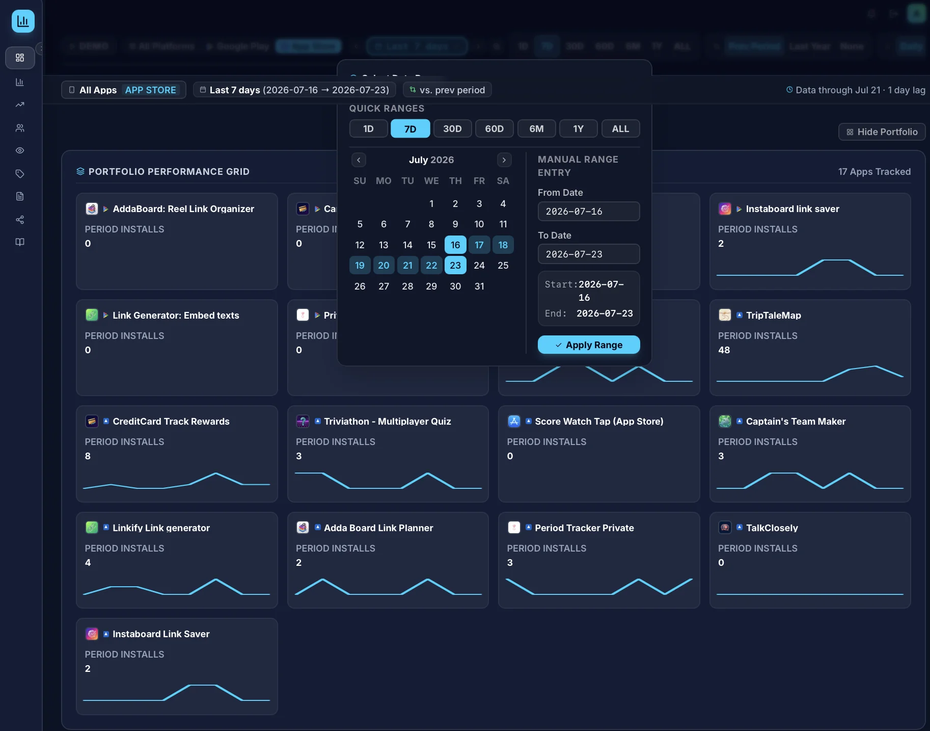 AppRankly Screenshot 1