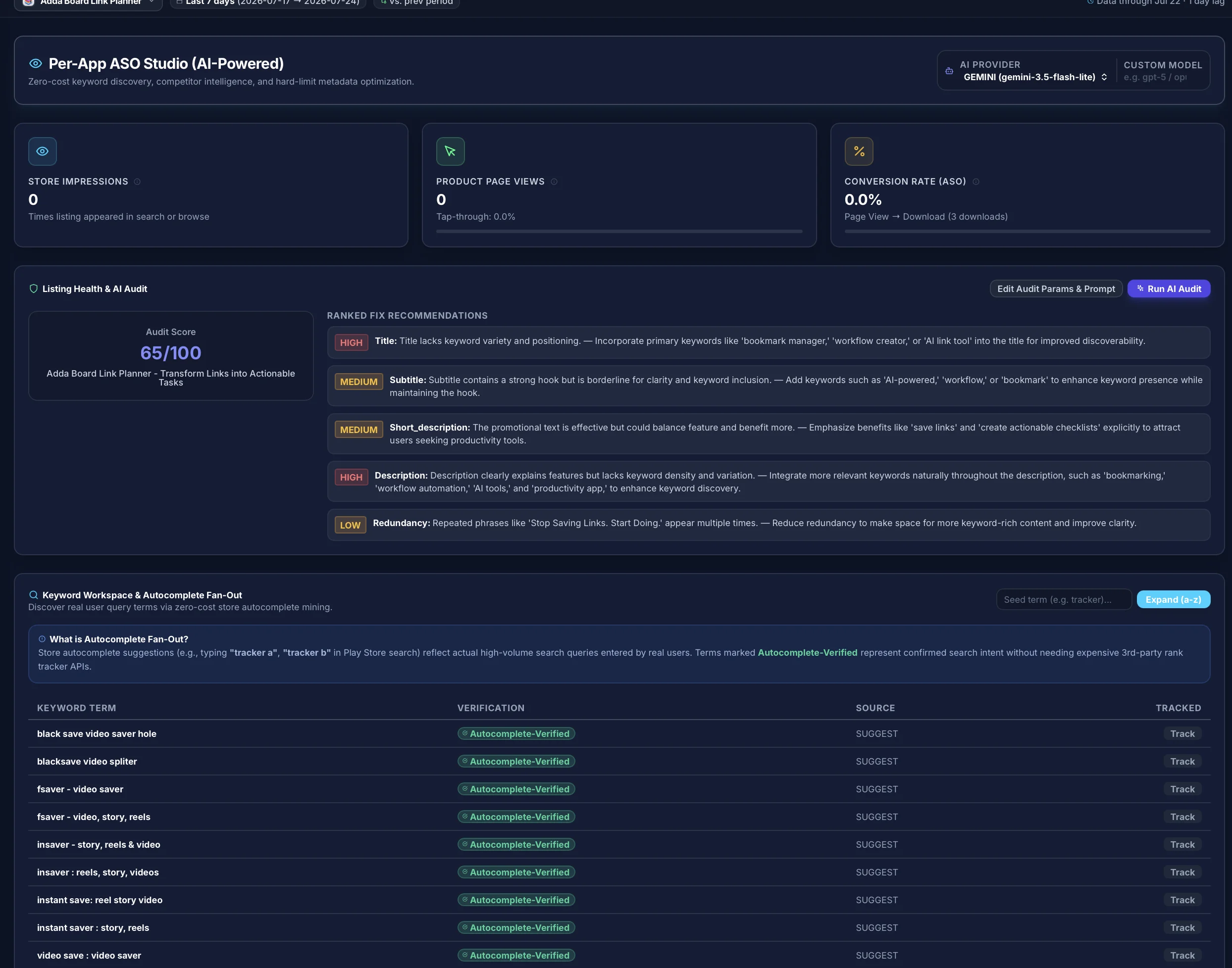 AppRankly Screenshot 2