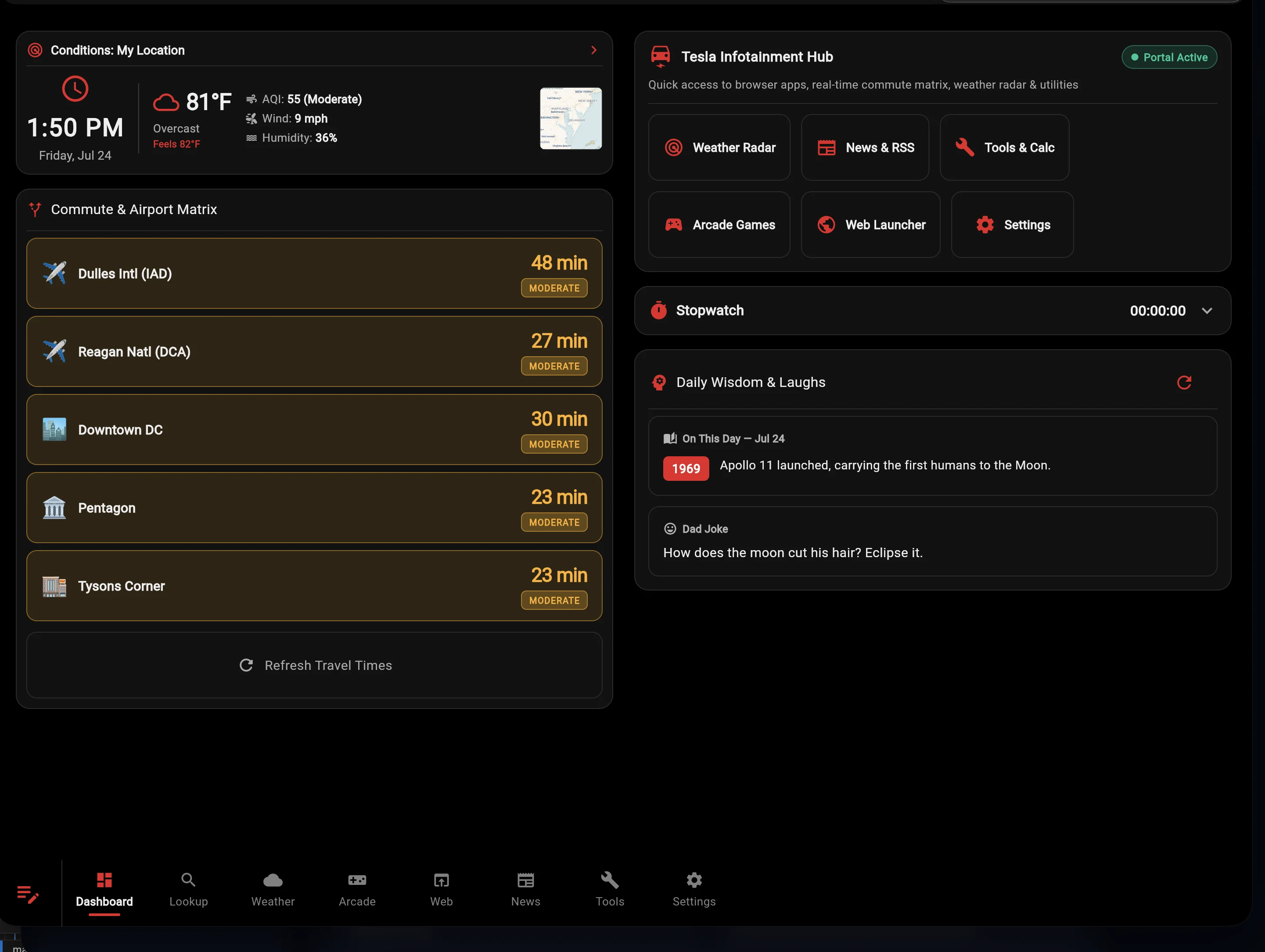 Tesla Portal Screenshot 1