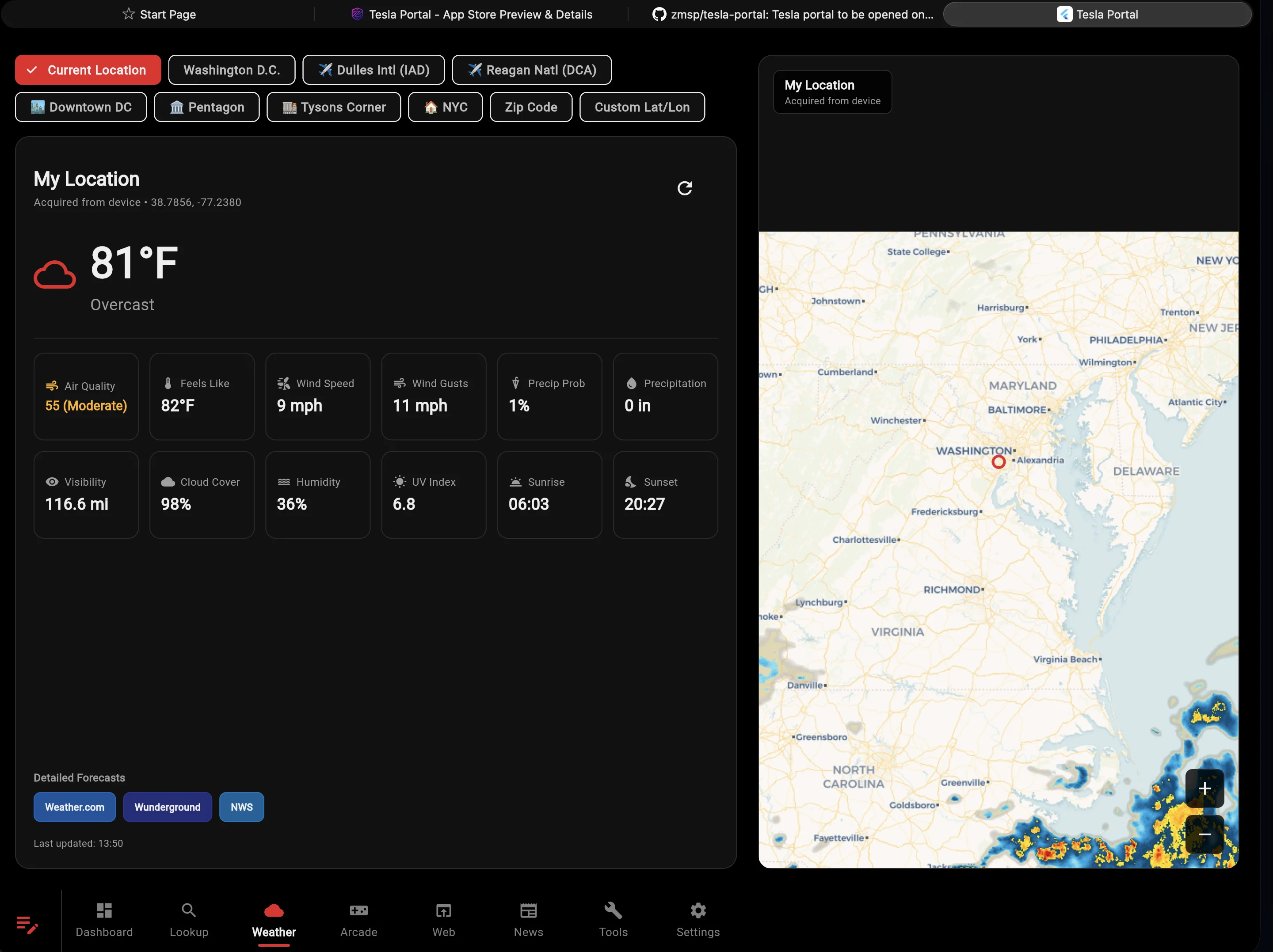 Tesla Portal Screenshot 2