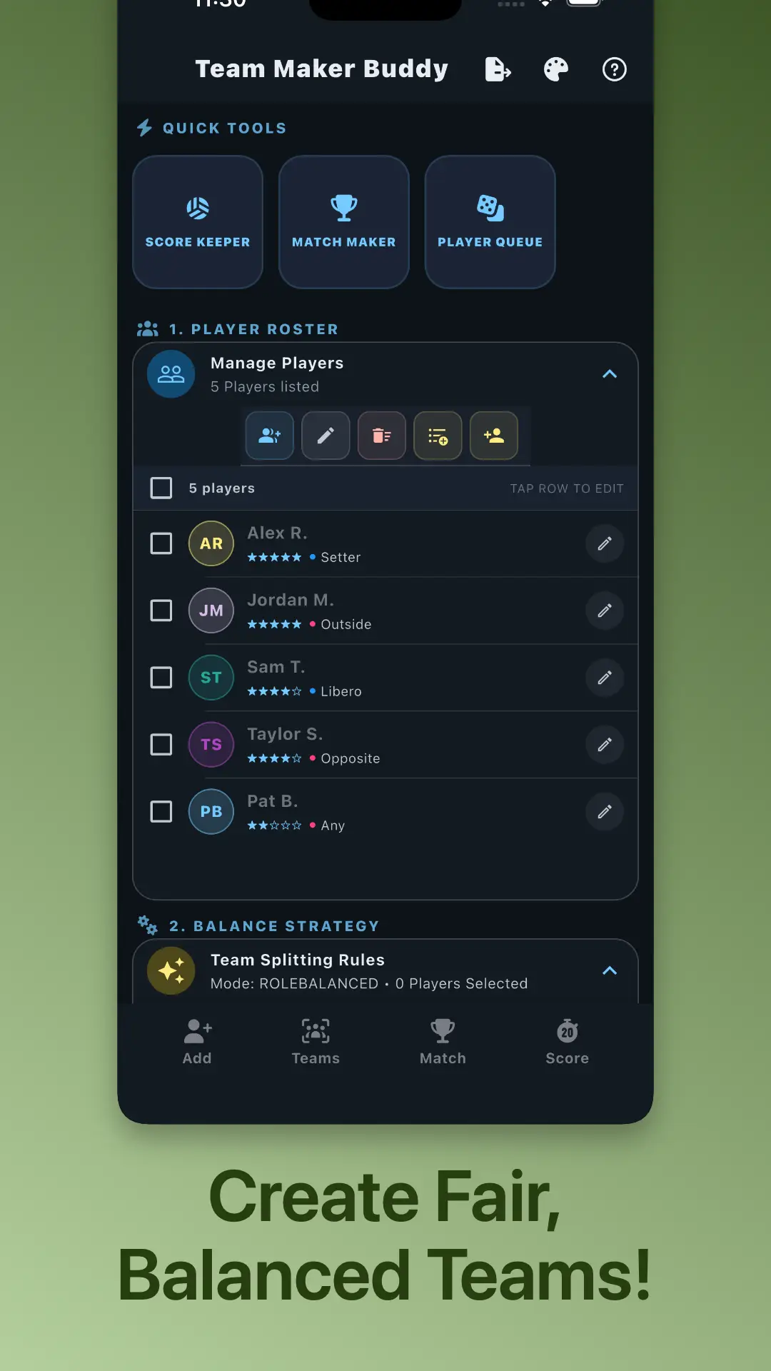 Team Maker Buddy screenshot 1